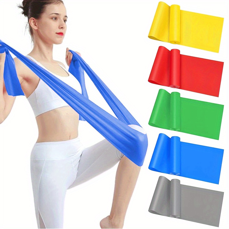 Pilates Bar Kit With Resistance Bands - 4 Pack Yoga Resistance Bands: TPE