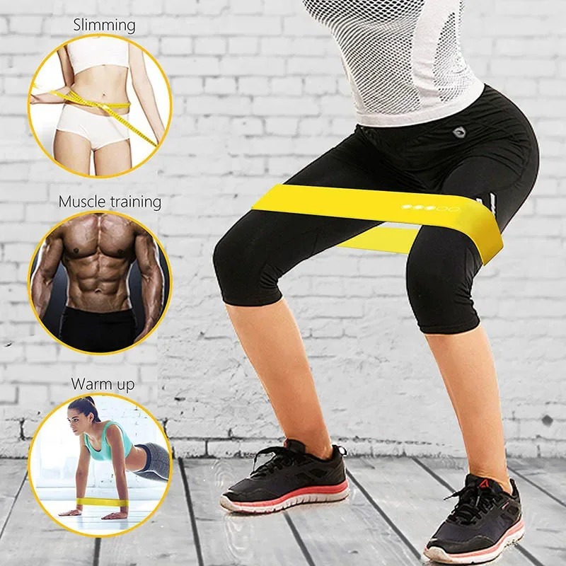 Training Fitness Rubber Resist - Pilates Bar Kit With Resistance Bands ulasan dan harga