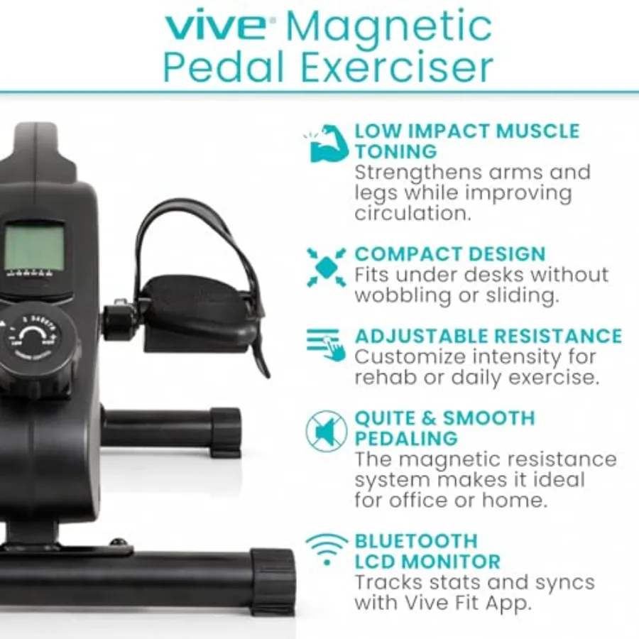 Under Desk Bike Pedal Exercise - Exercise Bike Magnetic Resistance ulasan dan harga