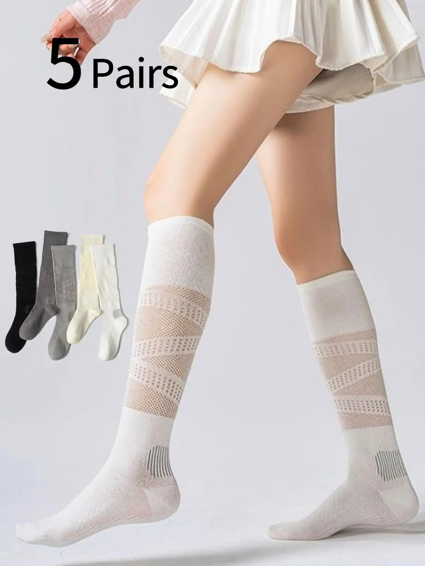 5 Pairs Women's Sports Socks,  - Cycling ulasan dan harga