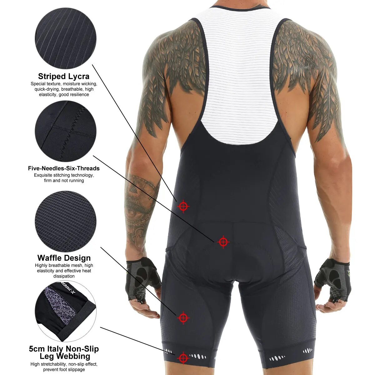 Cycling Bib Shorts 5D Gel Pad  - Padded Cycling Shorts 5D Gel ulasan dan harga