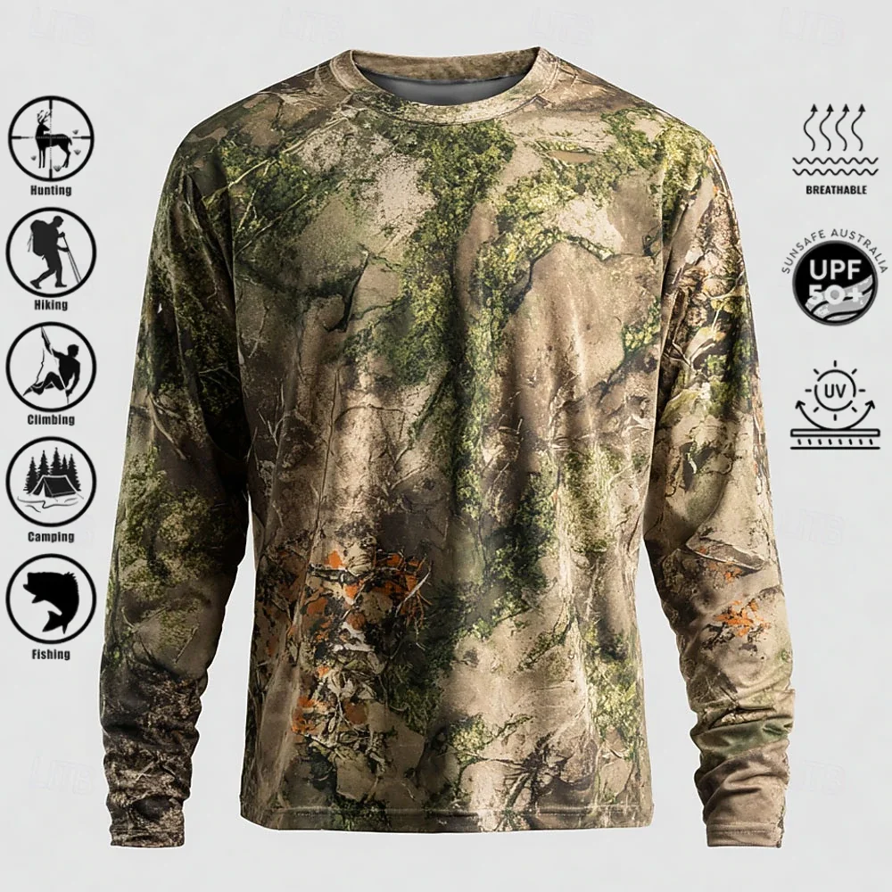 Men Long Sleeve T-shirt Polyes - Hiking ulasan dan harga
