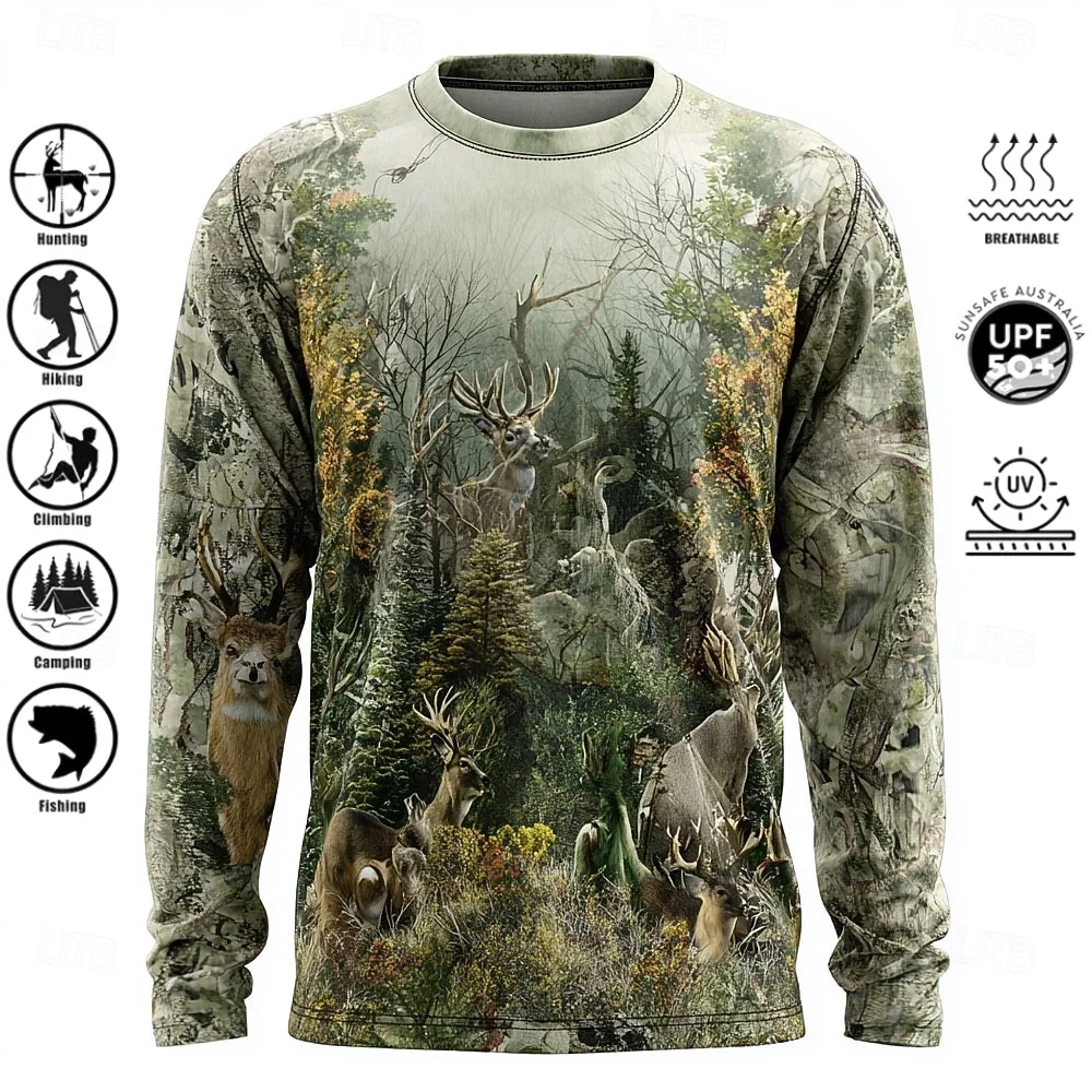 Men Long Sleeve T-shirt Polyes - Hiking ulasan dan harga