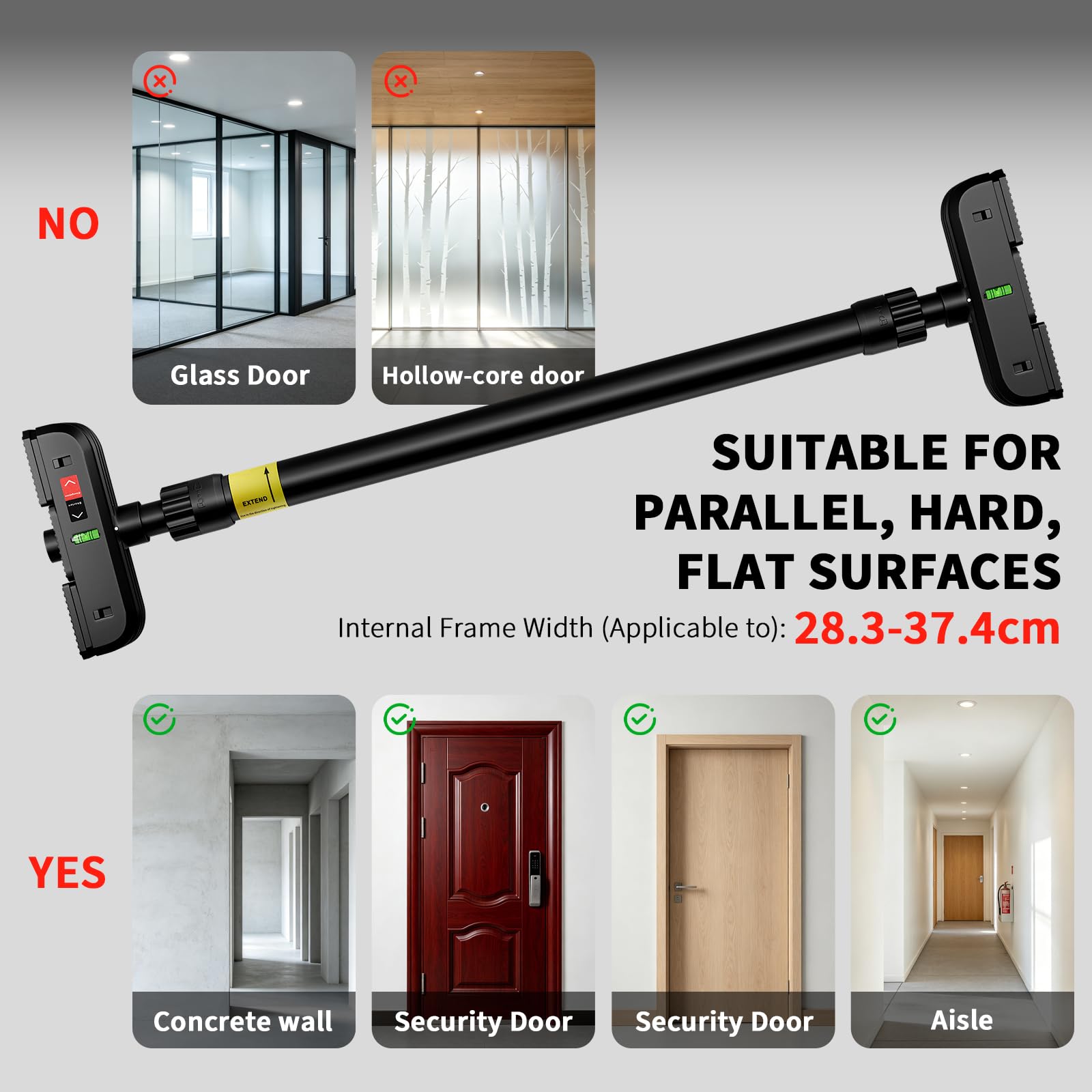 Pull Up Bar for Doorway, Door  - Door Pull Up Bar No Screw ulasan dan harga