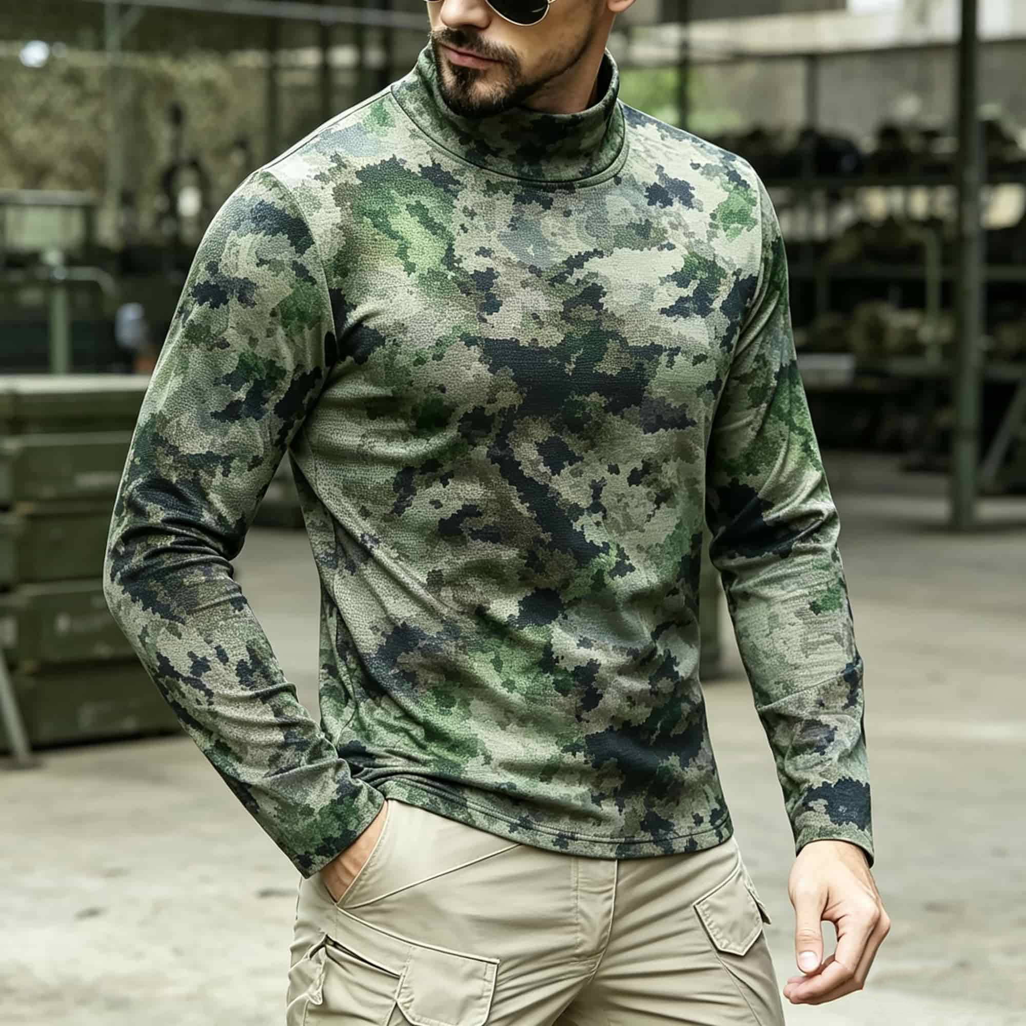 Men Tactical Camouflage Print  - Hiking ulasan dan harga