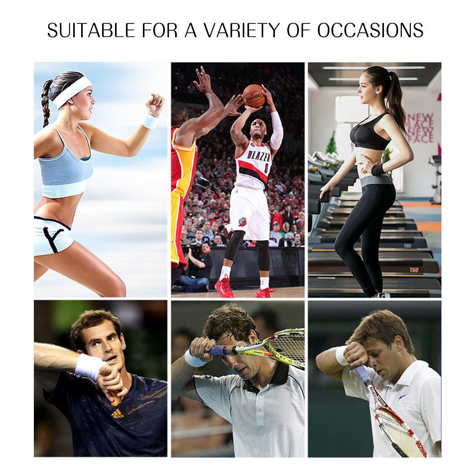 1 Pair Cotton Elastic Wristban - Wrist Wraps Weightlifting Support ulasan dan harga