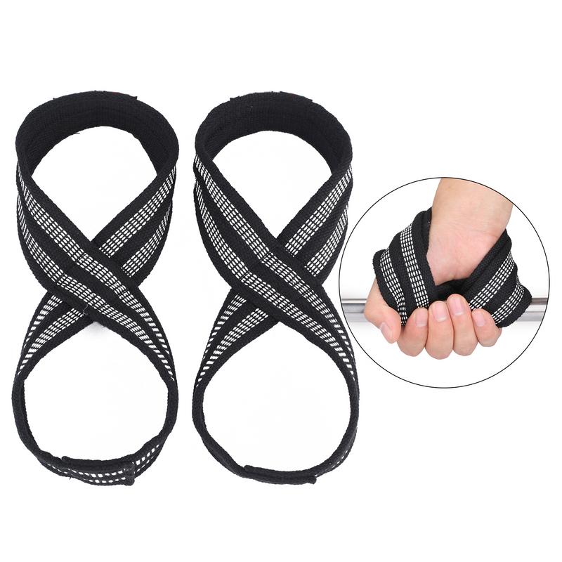 1 Pair Figure 8 Weight Lifting - Wrist Wraps Weightlifting Support ulasan dan harga